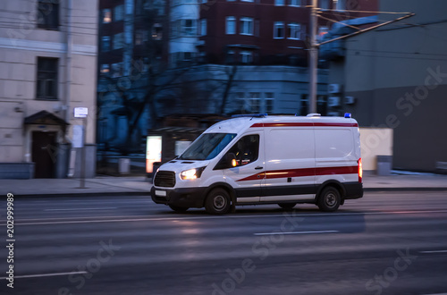 ambulance goes on night city
