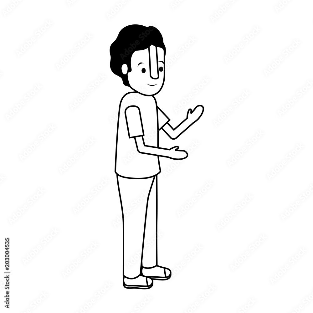 isometric little boy character vector illustration design isometric little boy character vector illustration design