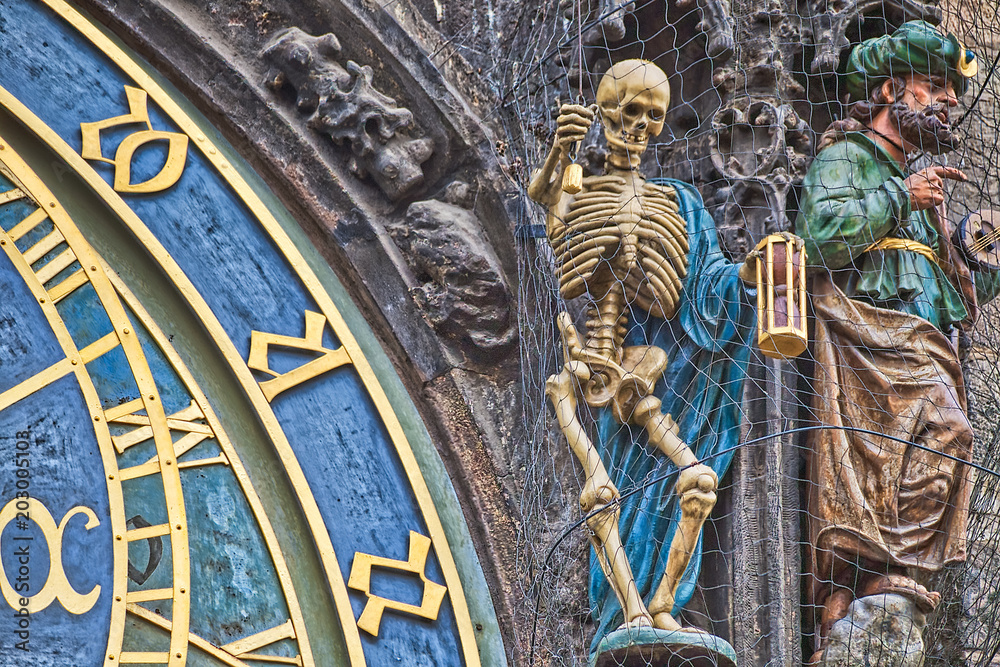 Obraz premium Details of clock of Prague