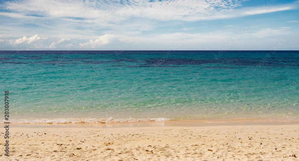 clearly seascape with cloud layer background clearly seascape with cloud layer background