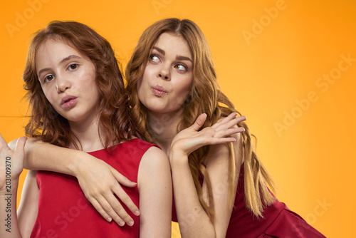 two young women