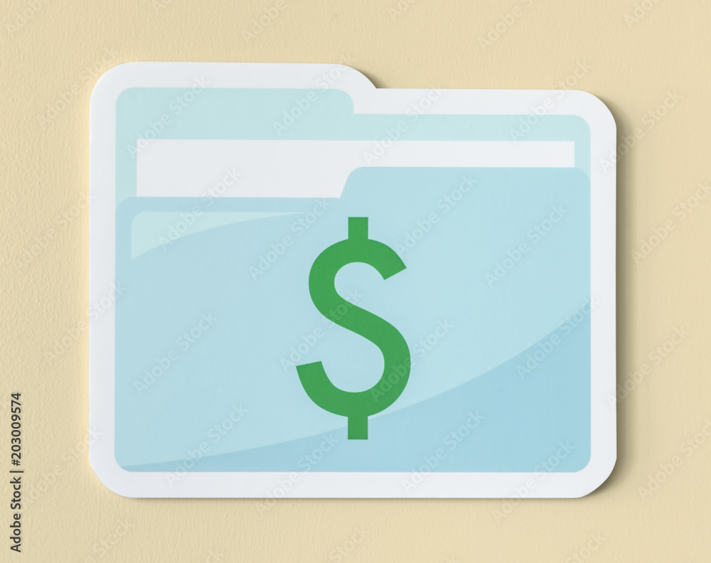 Business financial management document icon Business financial management document icon