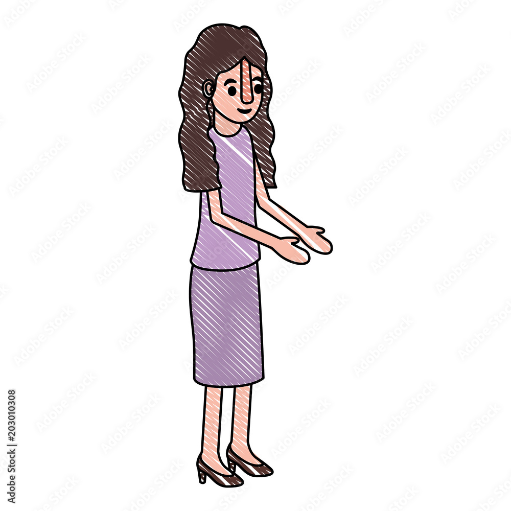 isometric woman avatar character vector illustration design isometric woman avatar character vector illustration design
