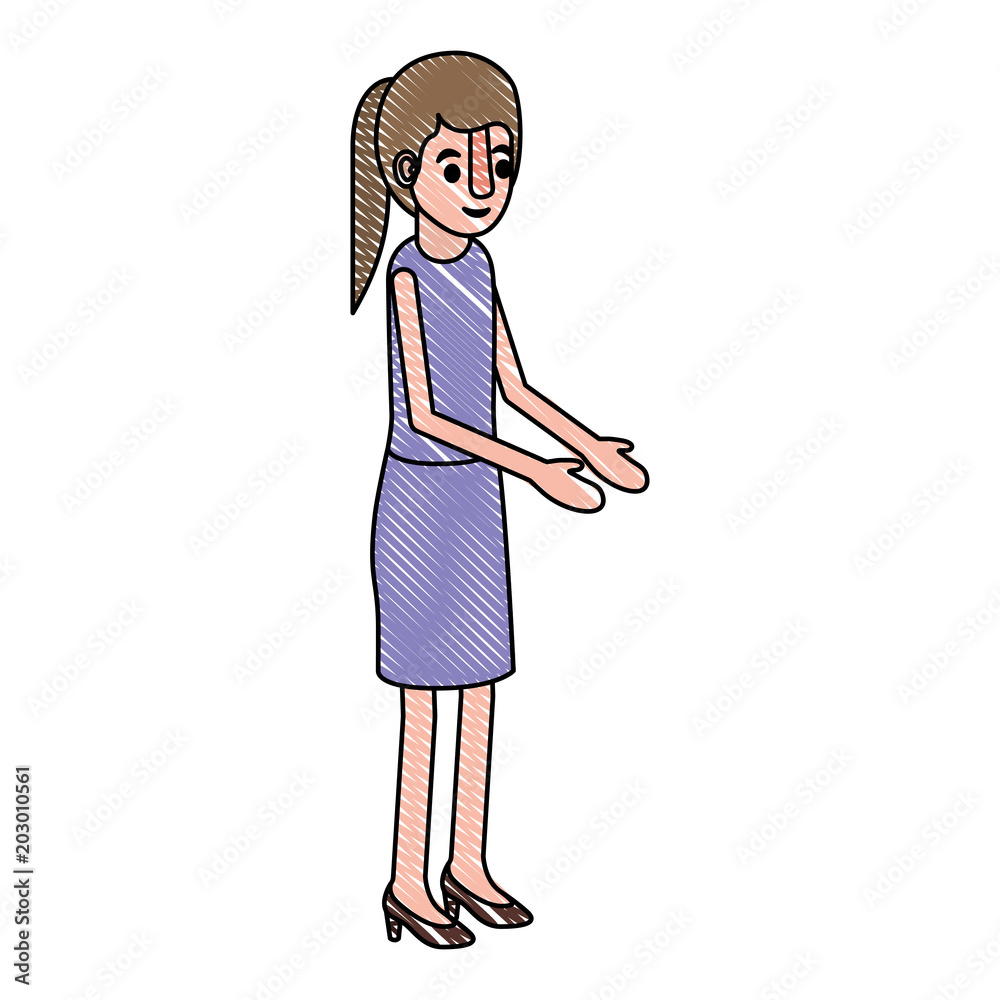 isometric woman avatar character vector illustration design isometric woman avatar character vector illustration design