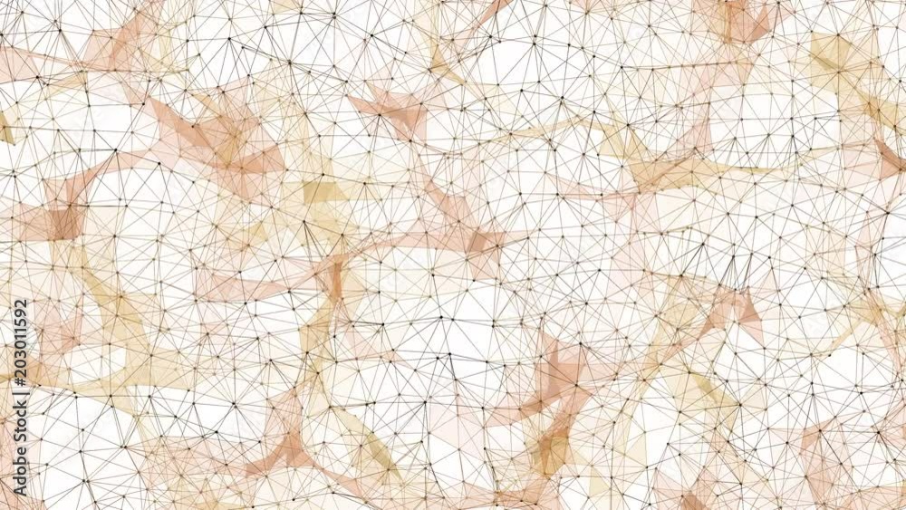 Futuristic wireframe geometry structure (Loop). Futuristic wireframe geometry structure (Loop).