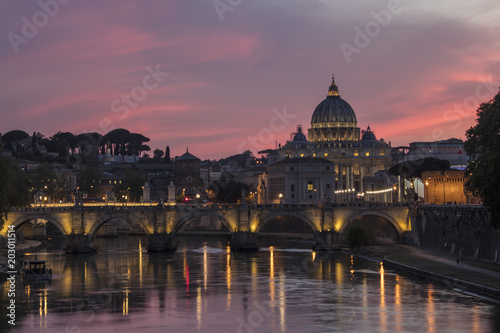Vatican at Night with Street © John McGraw Photog