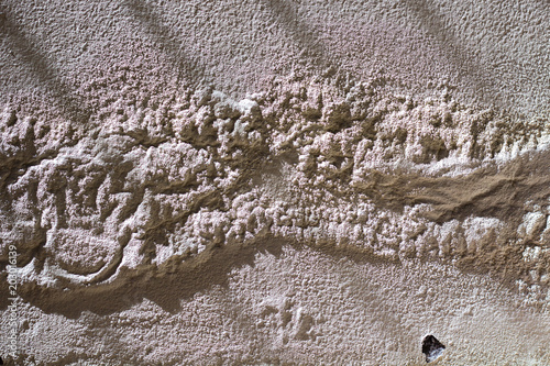 Blistering paint on cement wall texture background