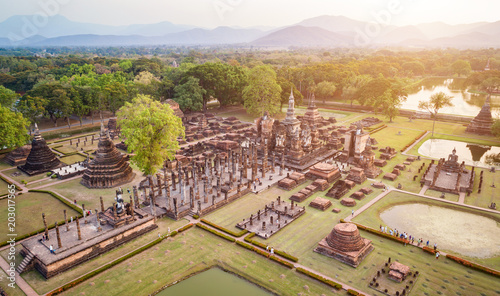 Photo Sukhothai Historical Park in Sukhothai province Northern of Thailand
