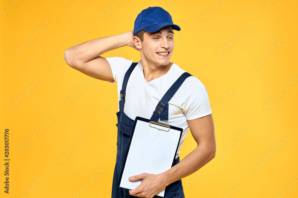 worker with clipboard worker with clipboard