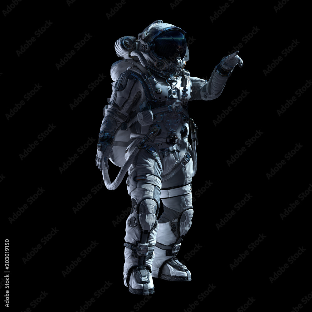 Astronaut in darkness. Mixed media Astronaut in darkness. Mixed media