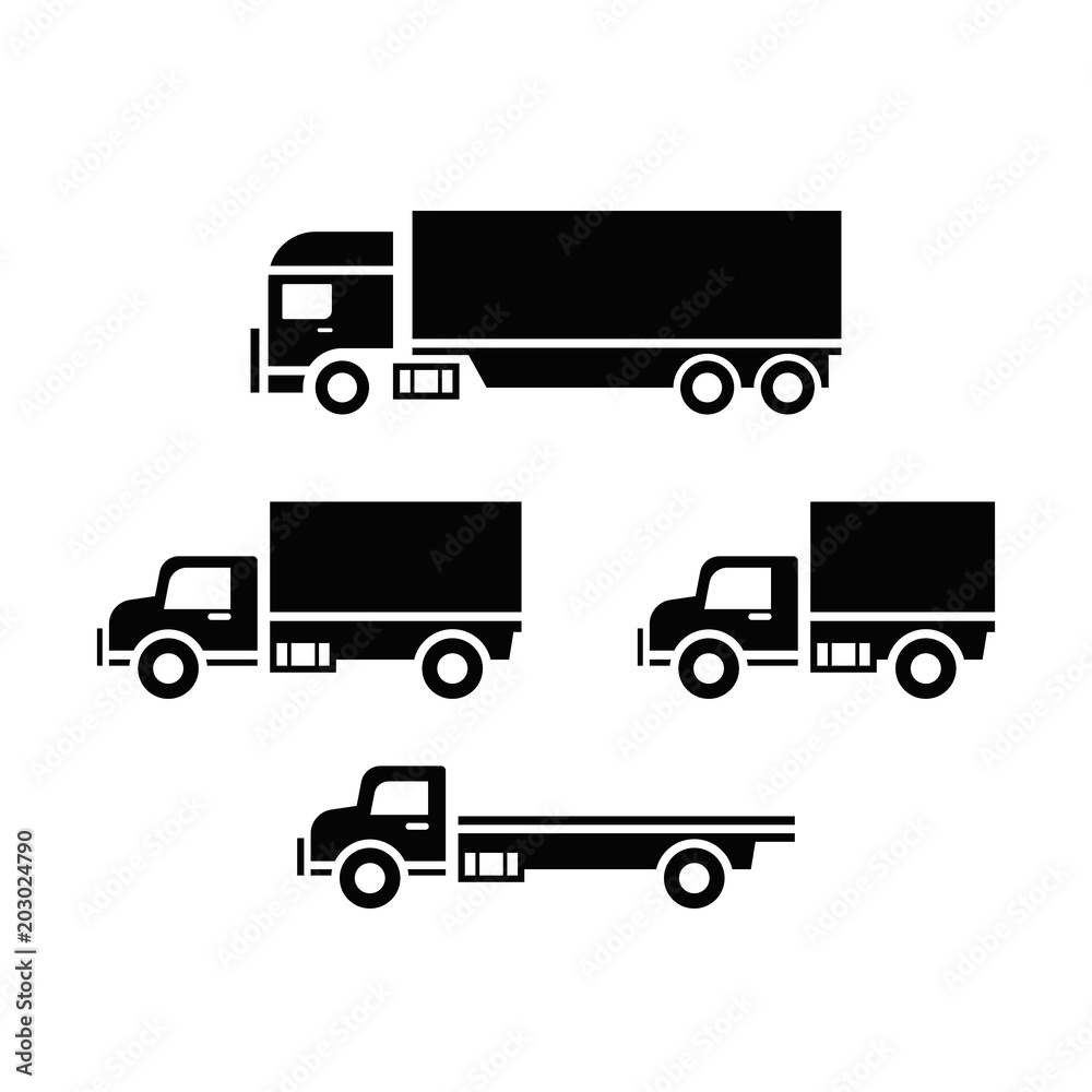 Truck icon set