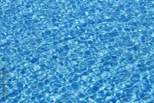 Rippled water texture in swimming pool