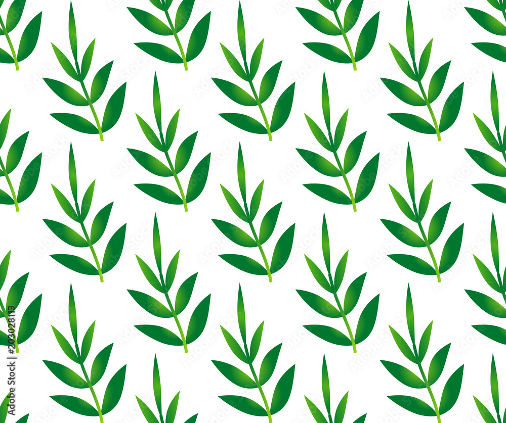 Fototapeta premium bamboo leaves pattern