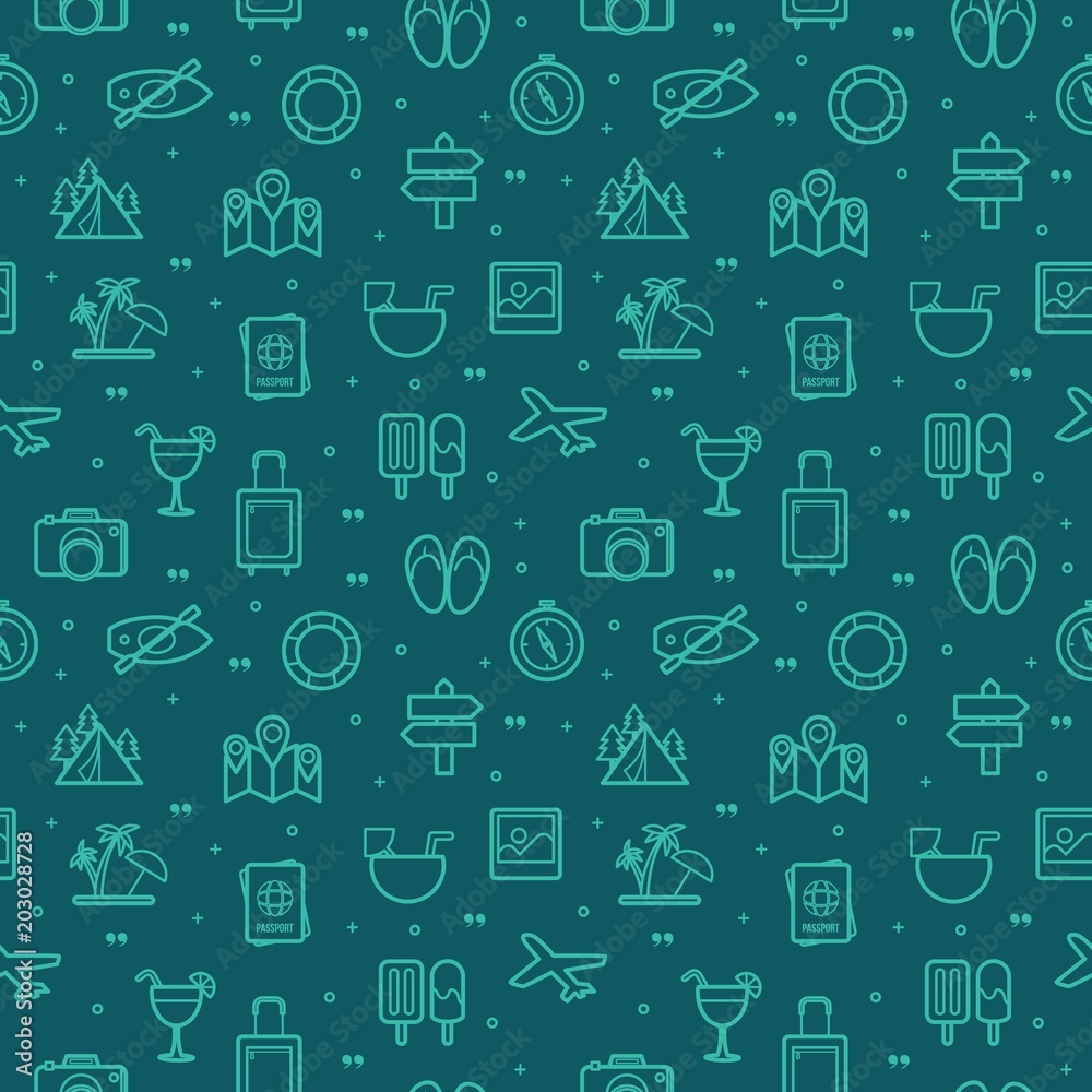 Travel Seamless Pattern Travel Seamless Pattern
