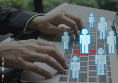 Human resource search for the best job candidate and career applicant.  Interview and search process.