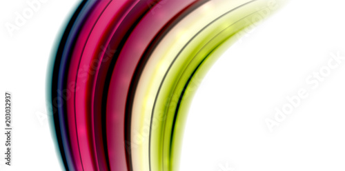 Abstract flowing motion wave, liquid colors mixing, vector abstract background photo