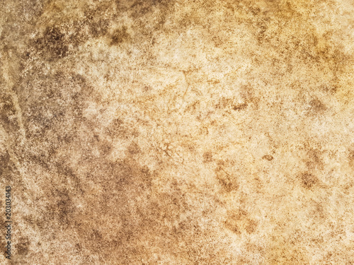 Close-up view of an old antique drumhead surface. Natural leather texture background from musical instrument.