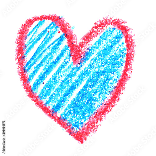 doodle abstract hand drawn pattern heart shaped