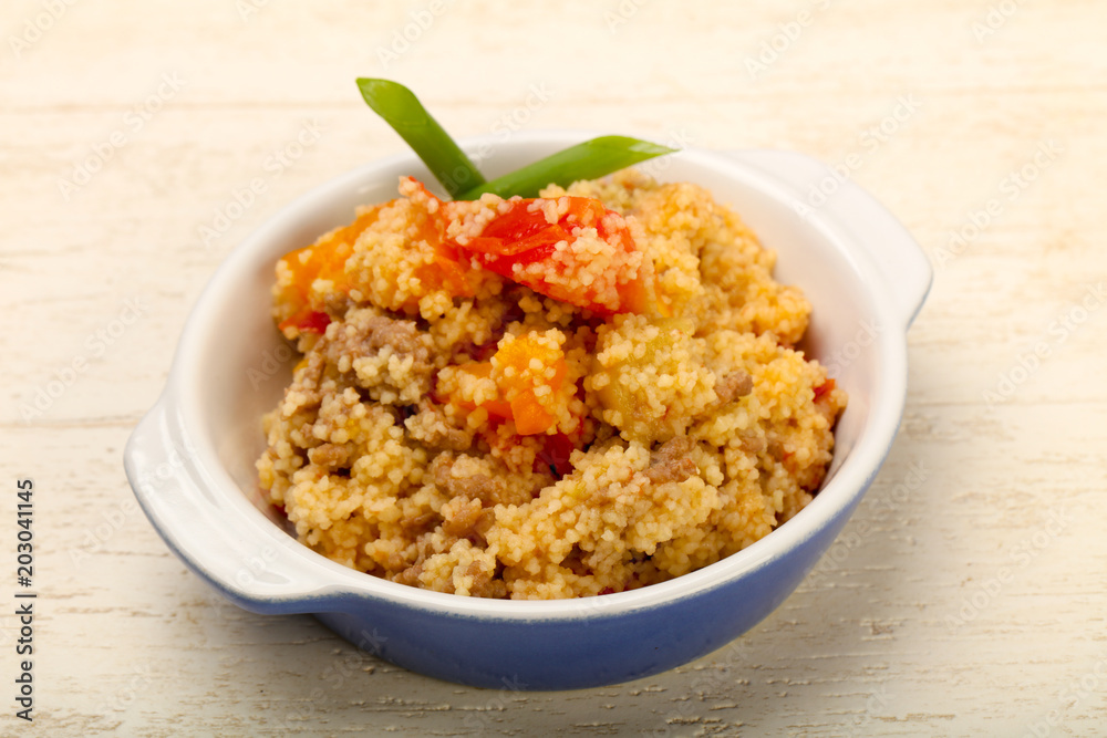 Couscous with meat