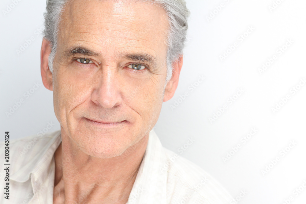 Headshot of Handsome Senior Man