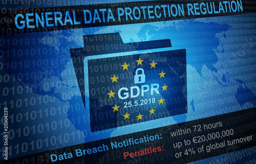 GDPR General Data Protection Regulation Notification Background