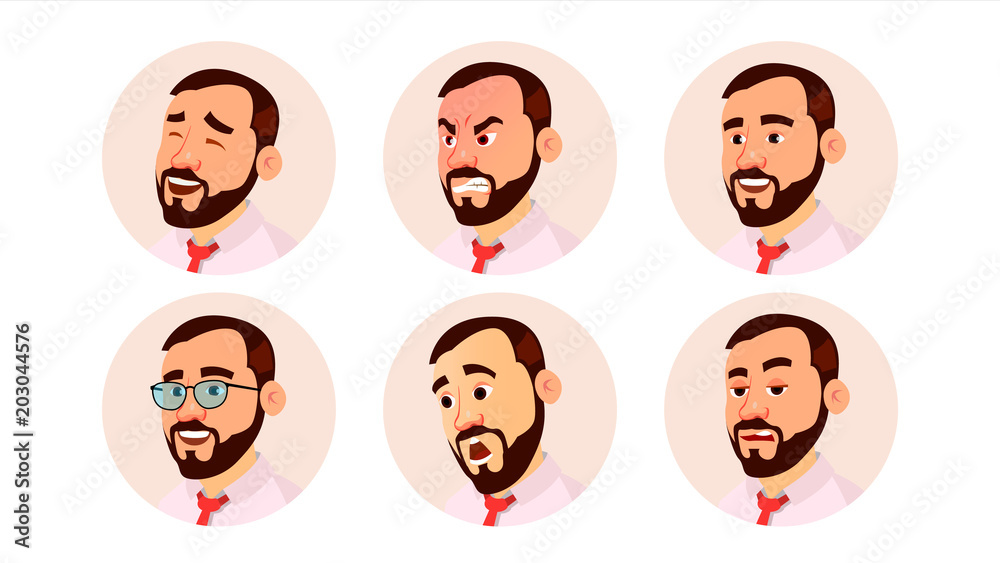 Avatar Man Vector. Icon Placeholder. Casual Workman. Cartoon Character Illustration Avatar Man Vector. Icon Placeholder. Casual Workman. Cartoon Character Illustration