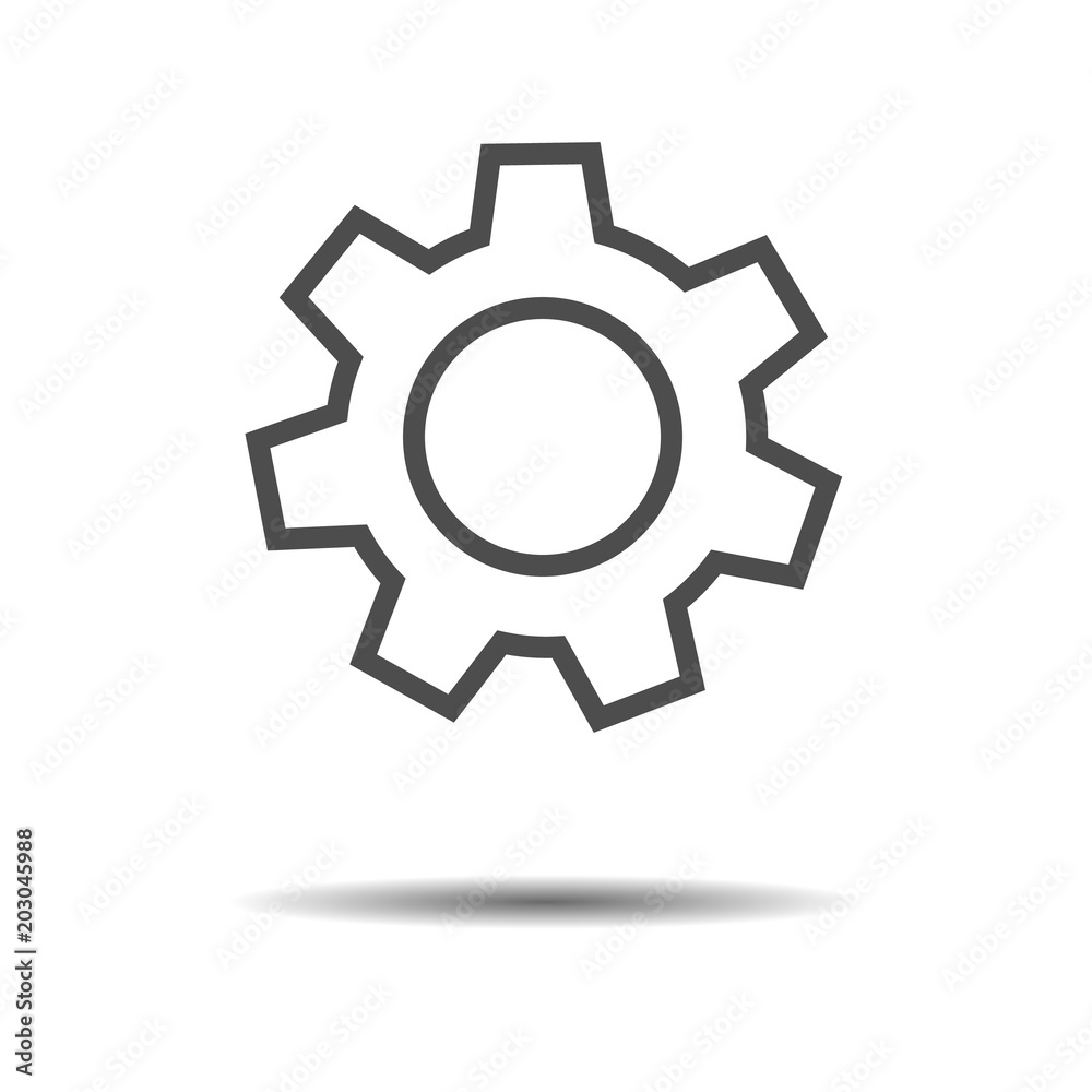 gear icon, service icon, maintenance icon vector