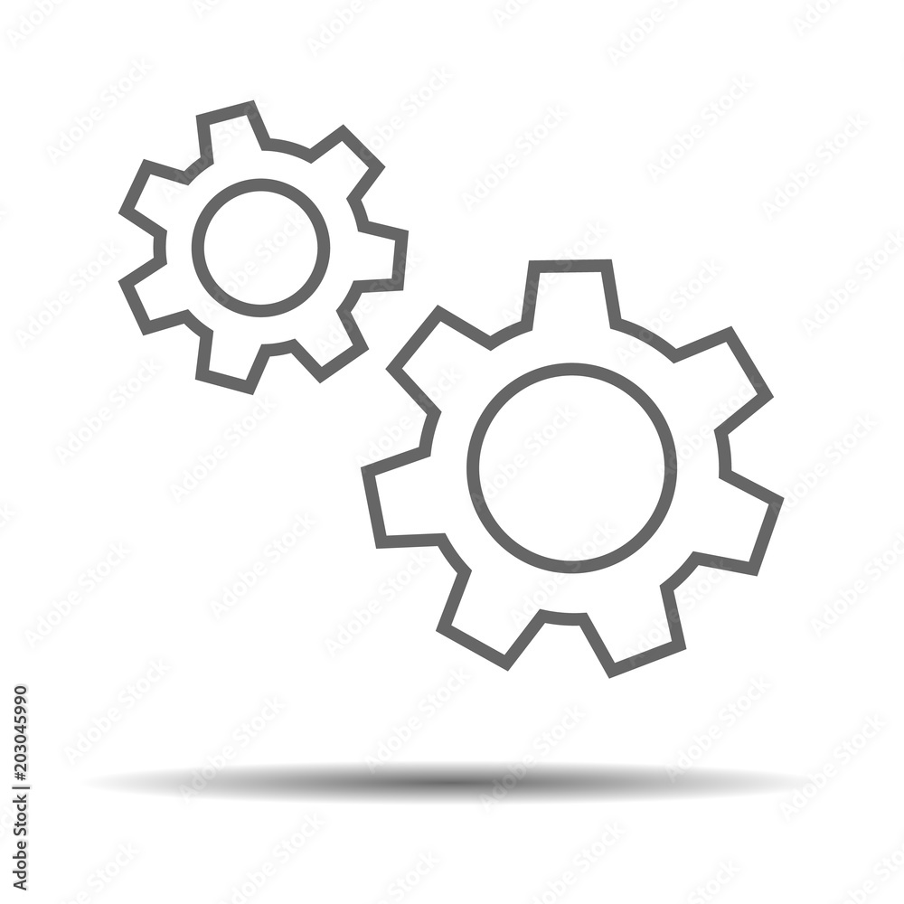 gear icon, service icon, maintenance icon vector