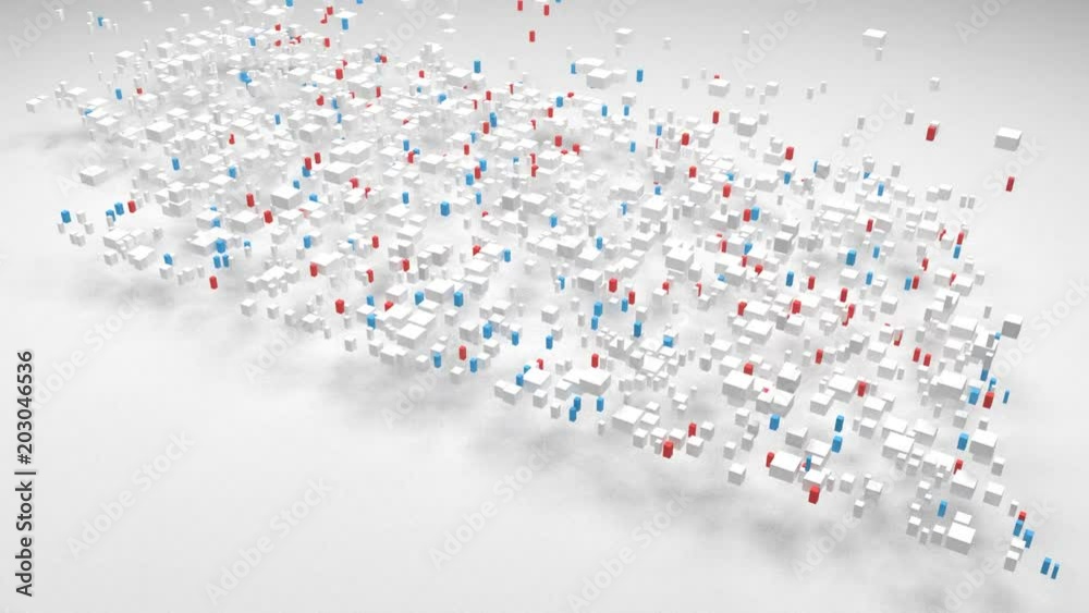 Map of Nebraska - USA | 3d Rendering, mosaic of little bricks - White and flag colors. A number of 3898 little boxes are accurately inserted into the mosaic Map of Nebraska - USA | 3d Rendering, mosaic of little bricks - White and flag colors. A number of 3898 little boxes are accurately inserted into the mosaic