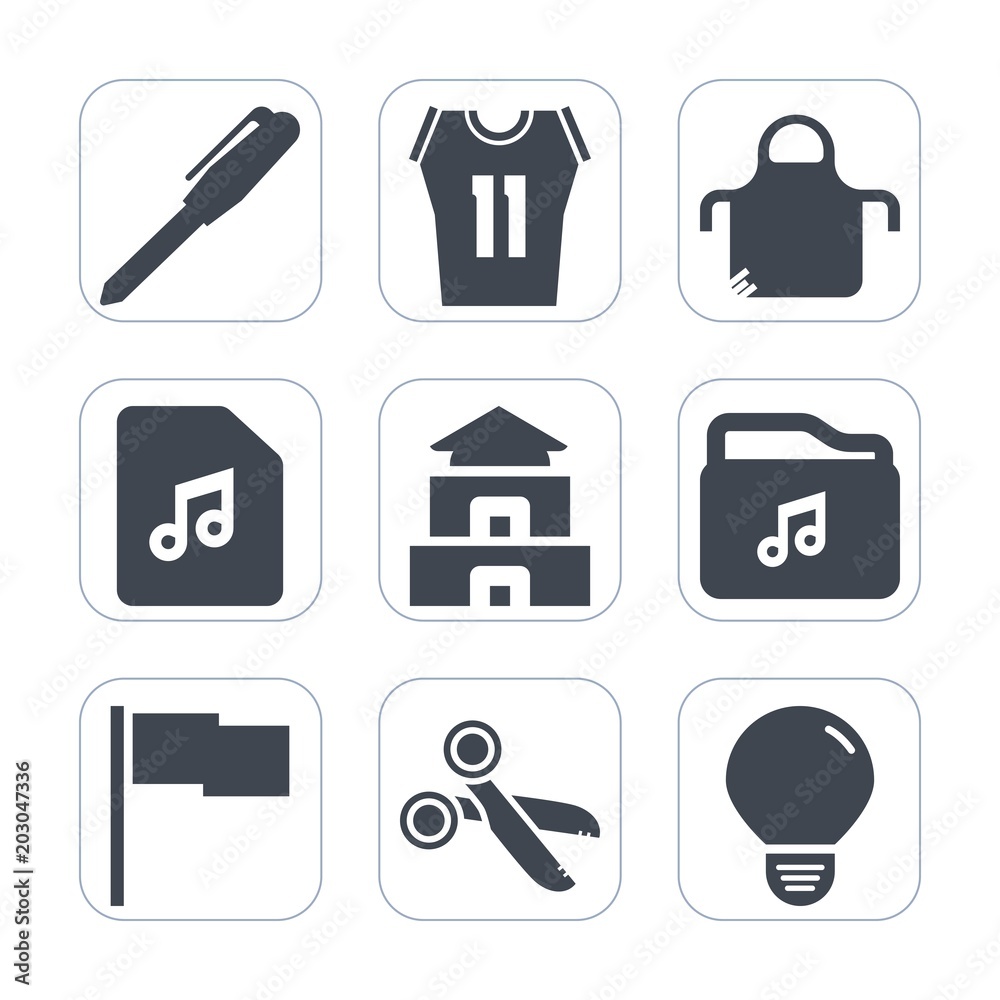 Premium fill icons set on white background . Such as game, basketball, ball, sound, music, graphic, flag, bulb, uniform, school, stationery, temple, chef, travel, sign, cut, protective, asian, pencil Premium fill icons set on white background . Such as game, basketball, ball, sound, music, graphic, flag, bulb, uniform, school, stationery, temple, chef, travel, sign, cut, protective, asian, pencil