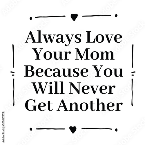 Mother's Day Quote Decorative Vector