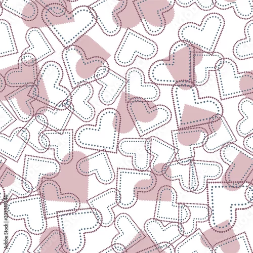 Tapety Bezszwowe tło z serca do prac na temat miłości, Walentynki, dzień matki.