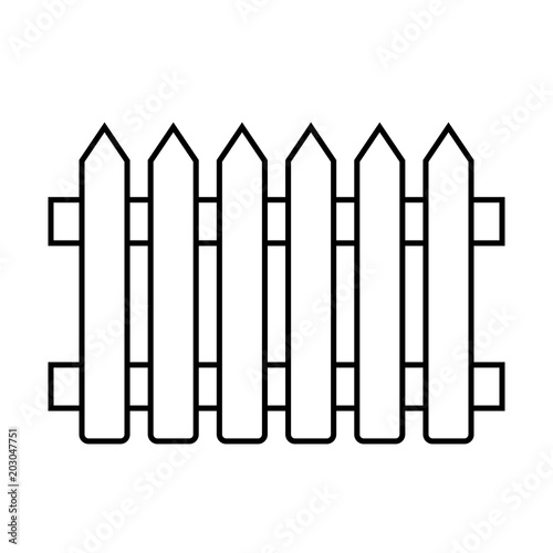 fence vector icon