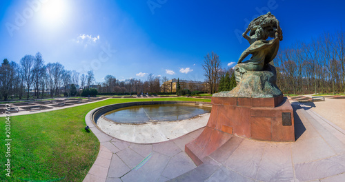 Chopin Monument in Lazienki Park photo