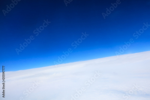 view sky and clouds from an airplane © ABCDstock