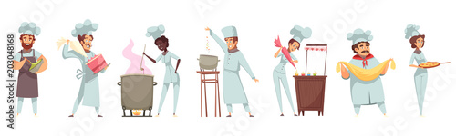 Professional Cooking People Set