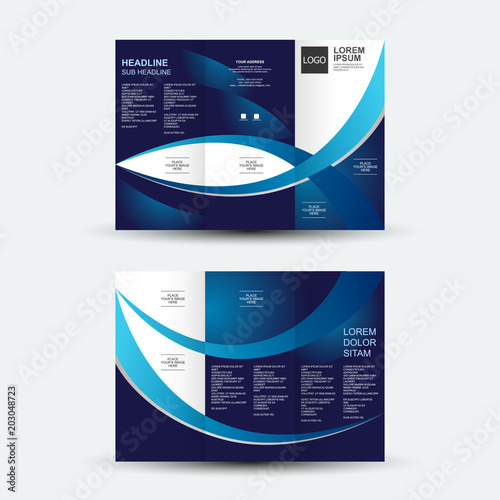 Brochure design, brochure template, creative tri-fold, trend brochure