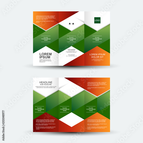 Brochure design, brochure template, creative tri-fold, trend brochure