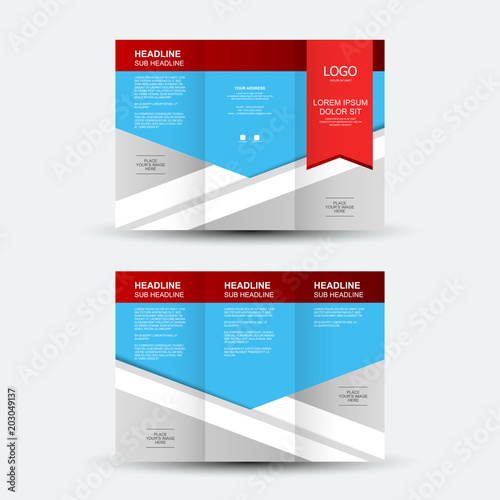Brochure design, brochure template, creative tri-fold, trend brochure