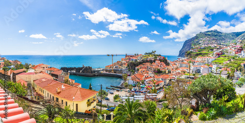 Obraz na płótnie Camara de Lobos, panoramic view. Madeira island, Portugal w salonie