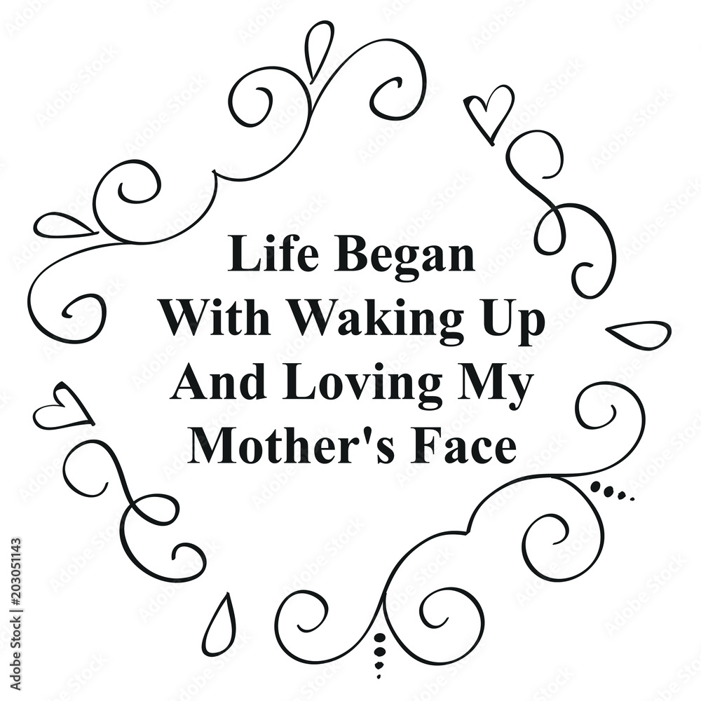 Mother's Day Quote Decorative Calligraphy Vector