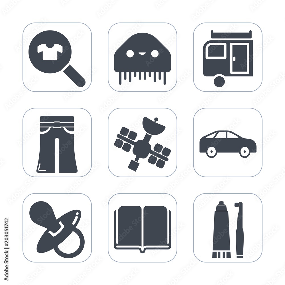 Premium fill icons set on white background . Such as library, health, pacifier, education, infant, elegant, travel, textbook, trailer, left, kid, clothes, vacation, fiction, female, pants, monster Premium fill icons set on white background . Such as library, health, pacifier, education, infant, elegant, travel, textbook, trailer, left, kid, clothes, vacation, fiction, female, pants, monster