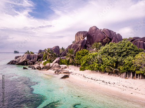 Tropical island of the Seychelles