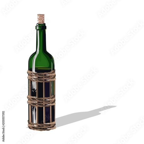 wine bottle with a cork © liana2012