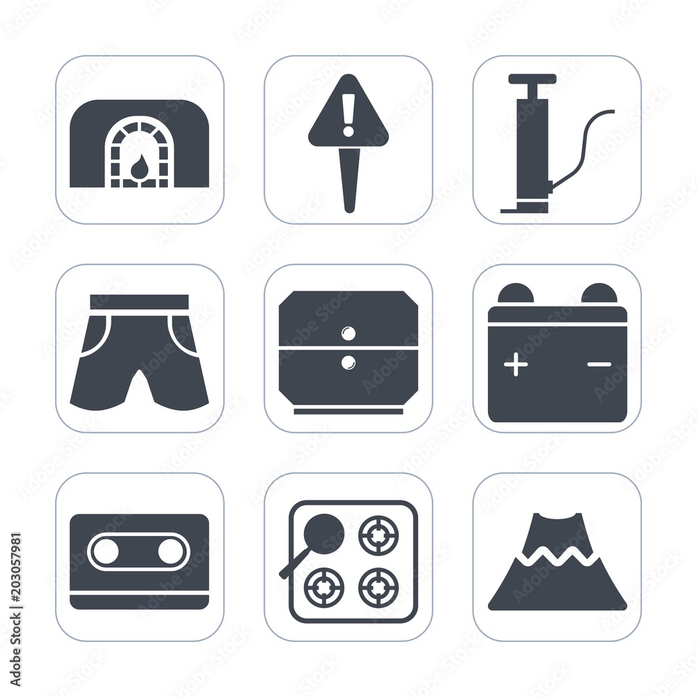 Premium fill icons set on white background . Such as cassette, web, full, power, drawer, red, fireplace, oven, danger, christmas, tape, interior, sign, gas, station, music, stove, retro, caution, home Premium fill icons set on white background . Such as cassette, web, full, power, drawer, red, fireplace, oven, danger, christmas, tape, interior, sign, gas, station, music, stove, retro, caution, home