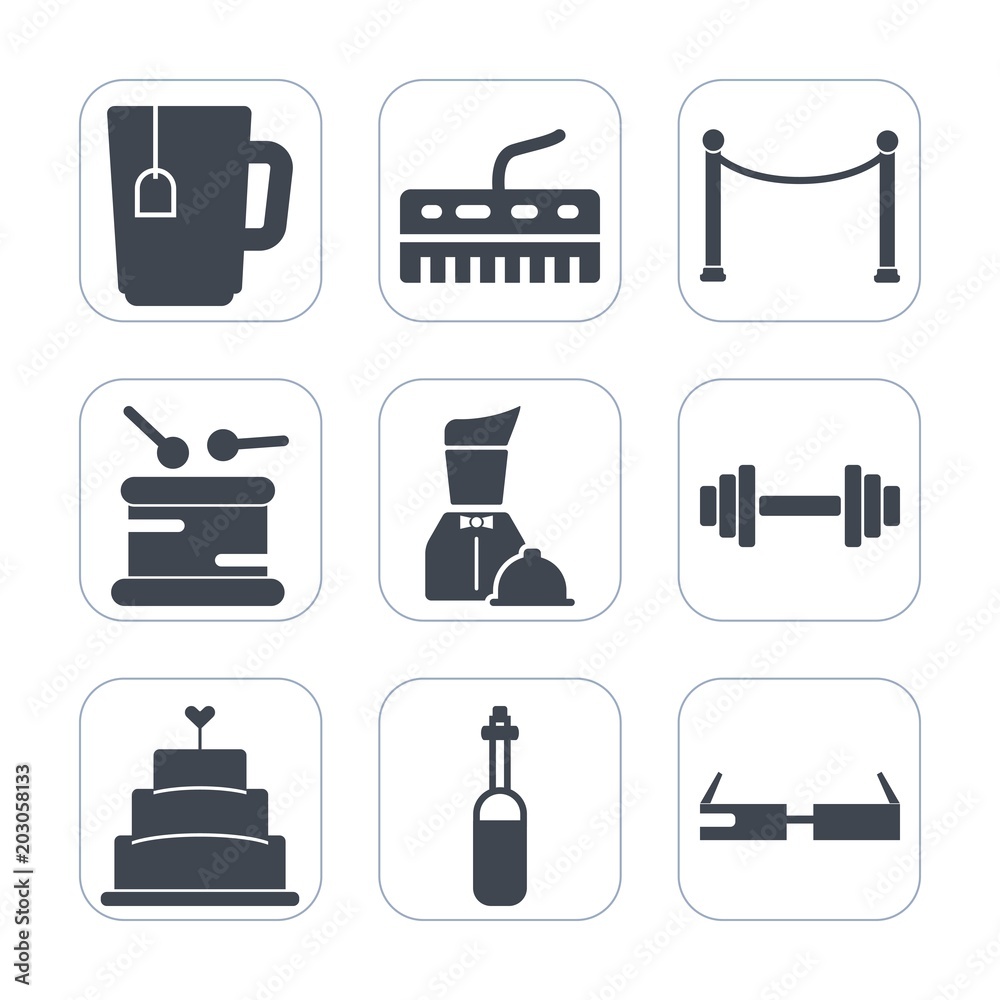 Premium fill icons set on white background . Such as service, object, health, beverage, smart, technology, fence, dinner, medicine, keyboard, weight, gym, equipment, tool, dumbbell, black, graphic Premium fill icons set on white background . Such as service, object, health, beverage, smart, technology, fence, dinner, medicine, keyboard, weight, gym, equipment, tool, dumbbell, black, graphic