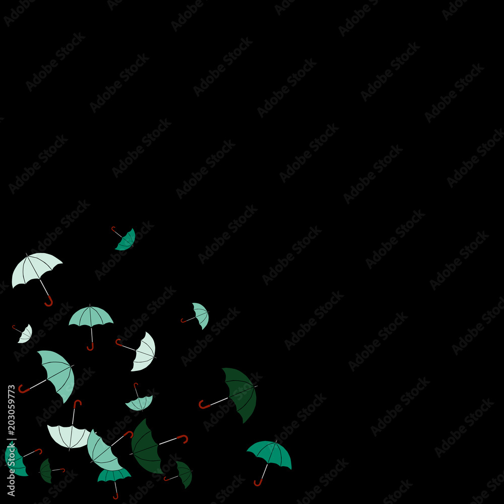 Pretty summer background with umbrellas. Umbrellas In Cartoon Free Style. Pattern Art Illustration Vector Pretty summer background with umbrellas. Umbrellas In Cartoon Free Style. Pattern Art Illustration Vector