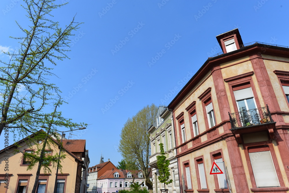 Historistische Architektur in der Altstadt von Neustadt an der Weinstraße Rheinland-Pfalz 