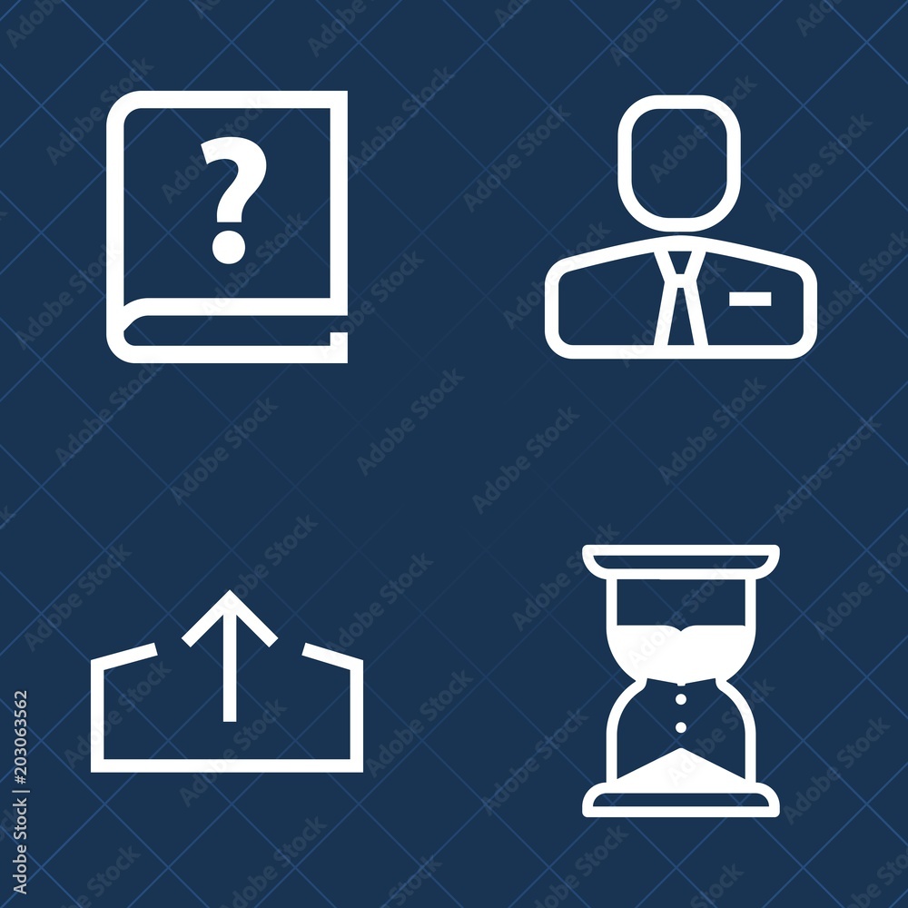 Premium set of outline vector icons. Such as employer, businessman, office, human, clock, language, internet, hourglass, writer, text, employment, script, handwritten, web, pencil, time, minute, book Premium set of outline vector icons. Such as employer, businessman, office, human, clock, language, internet, hourglass, writer, text, employment, script, handwritten, web, pencil, time, minute, book