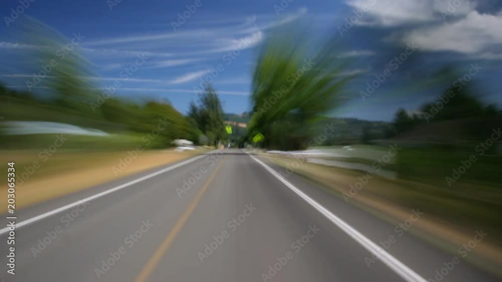 High-speed driver's POV of eastbound Highway 38 near Elkton, Oregon High-speed driver's POV of eastbound Highway 38 near Elkton, Oregon